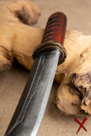 Tanto Throwing Knife Red-GoblinSmith
