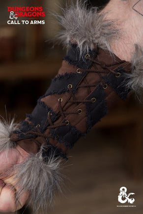Dungeons & Dragons Barbarian Bracers Brown/Black-GoblinSmith