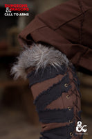 Dungeons & Dragons Barbarian Greaves Brown/Black-GoblinSmith