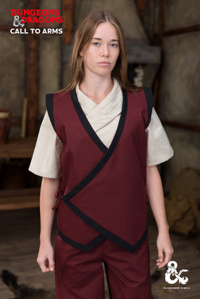 Dungeons & Dragons Monk Vest Bordeaux/Black-GoblinSmith