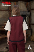 Dungeons & Dragons Monk Vest Bordeaux/Black-GoblinSmith