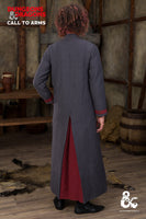 Dungeons & Dragons Warlock Coat Grey/Red-GoblinSmith