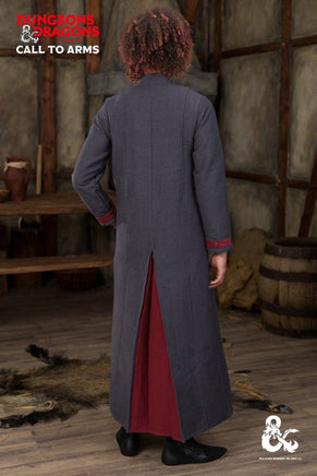 Dungeons & Dragons Warlock Coat Grey/Red-GoblinSmith
