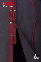 Dungeons & Dragons Warlock Coat Grey/Red-GoblinSmith