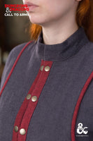 Dungeons & Dragons Warlock Coat Grey/Red-GoblinSmith