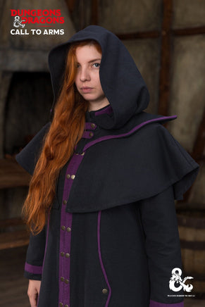 Dungeons & Dragons Warlock Hood Black/Purple-GoblinSmith