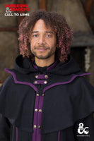 Dungeons & Dragons Warlock Hood Black/Purple-GoblinSmith