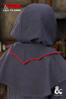 Dungeons & Dragons Warlock Hood Grey/Red-GoblinSmith