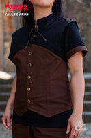 Dungeons & Dragons Rogue Hooded Vest Brown-GoblinSmith