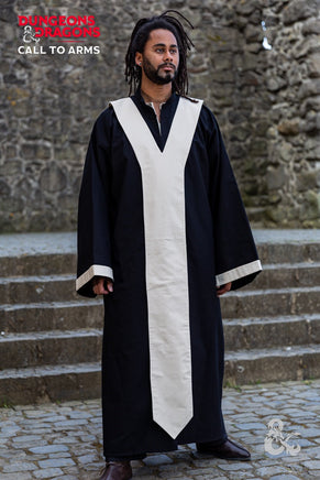 Dungeons & Dragons Wizard Robe Black/Natural-GoblinSmith