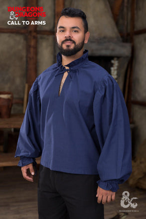 Dungeons & Dragons Bard Shirt Blue-GoblinSmith