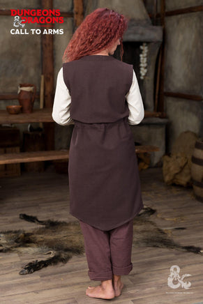 Dungeons & Dragons Druid Long Vest Brown-GoblinSmith