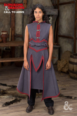 Dungeons & Dragons Sorcerer Battle Skirt Gray/Red-GoblinSmith
