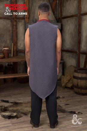 Dungeons & Dragons Sorcerer Sleeveless Tunic Gray/Red-GoblinSmith