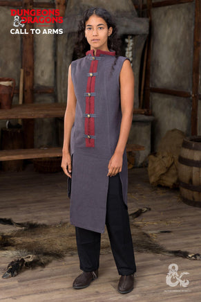 Dungeons & Dragons Sorcerer Sleeveless Tunic Gray/Red-GoblinSmith