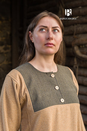 Rus Dress Jadwiga Camel-GoblinSmith
