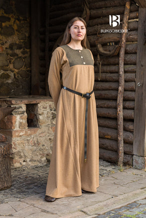 Rus Dress Jadwiga Camel-GoblinSmith