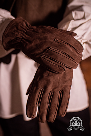Leather Gloves Sascha Brown-GoblinSmith