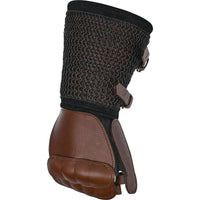 Leather Gauntlet With Chainmail-GoblinSmith