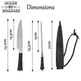 Medieval Knife and Pick with Black Sheath-GoblinSmith