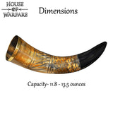 Carved Spiral Drinking Horn-GoblinSmith