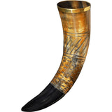 Carved Spiral Drinking Horn-GoblinSmith