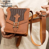 Handcrafted Medieval Leather Shoulder Bag-GoblinSmith