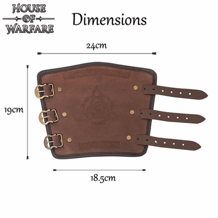 Leather Celtic Bracers-GoblinSmith