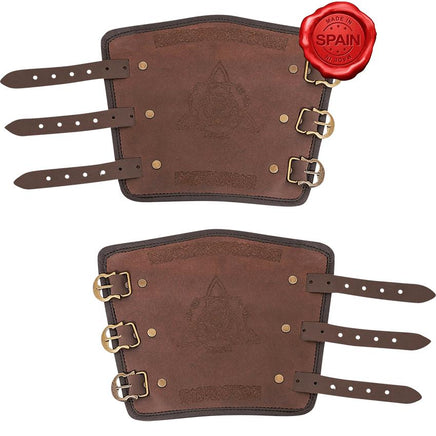 Leather Celtic Bracers-GoblinSmith
