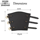 Handcrafted Medieval Leather Bracers-GoblinSmith