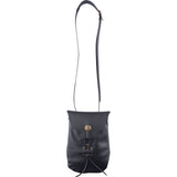 Adventurer’s Leather Shoulder Bag – Black-GoblinSmith
