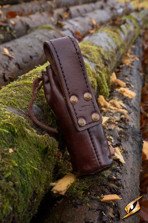 Telescope With Leather Pouch - Brass-GoblinSmith
