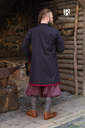 Rus Coat Jakub Black/Bordeaux-GoblinSmith