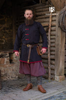Rus Coat Jakub Black/Bordeaux-GoblinSmith