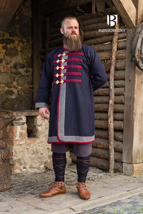 Rus Coat Kosma Blue/Dark Grey/Red-GoblinSmith