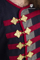 Rus Coat Kosma Blue/Dark Grey/Red-GoblinSmith