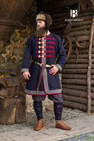 Rus Coat Kosma Blue/Dark Grey/Red-GoblinSmith
