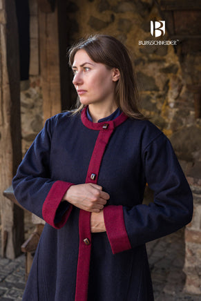 Rus Coat Kseniya Blue/Red-GoblinSmith