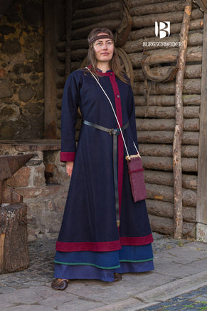 Rus Coat Kseniya Blue/Red-GoblinSmith