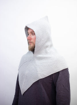 Knitted Wool Cowl Asbjorn Grey-GoblinSmith