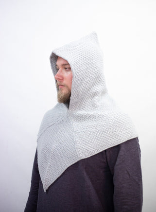 Knitted Wool Cowl Asbjorn Grey-GoblinSmith