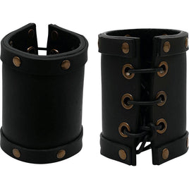 Pirate Leather Wrist Bracers-GoblinSmith