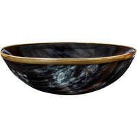 Horn Bowl with Brass Rim-GoblinSmith