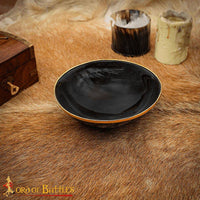 Horn Bowl with Brass Rim-GoblinSmith