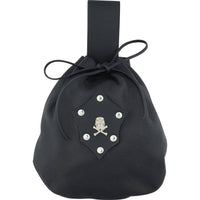 Pirate Crossbones Leather Belt Pouch-GoblinSmith