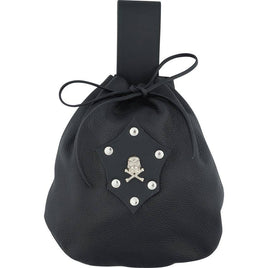 Pirate Crossbones Leather Belt Pouch-GoblinSmith