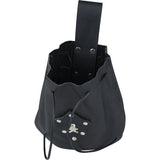 Pirate Crossbones Leather Belt Pouch-GoblinSmith