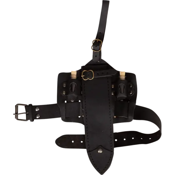 Trinity Thigh Holster Dagger Sheath - LARP Medieval Gear| GoblinSmith