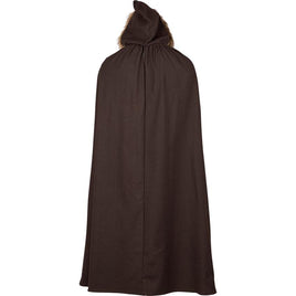 Aaron Canvas Cloak with Fur Trim-GoblinSmith