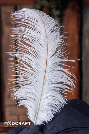 Ostrich Feather 45-50cm White-GoblinSmith